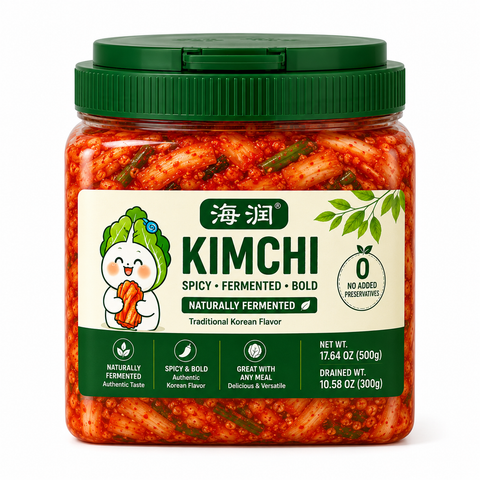 Spicy Cabbage  	•	Authentic Korean Flavor 	•	Naturally Fermented 	•	Premium Kimchi 	•	Net Wt. 42.33 OZ (1.2kg) 	•	Product of China